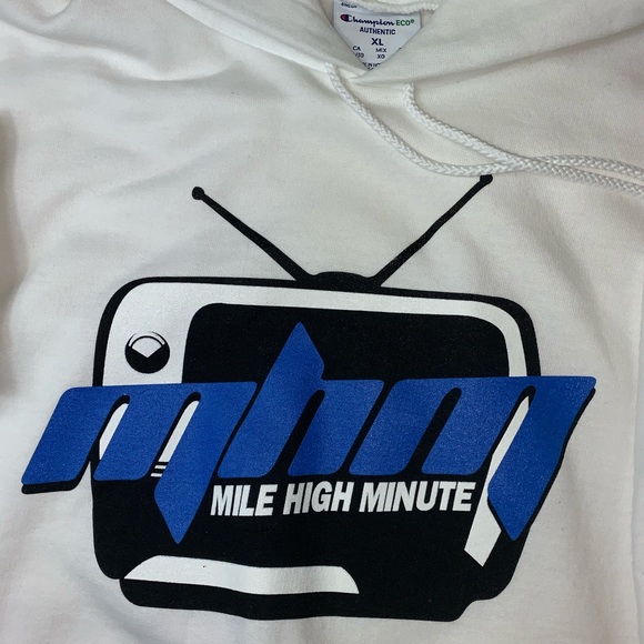 Mile High Minute Champion Hoodie Mens XL Authentic - Picture 4 of 5